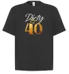 Футболка Оверсайз Dirty 40 golden Чорний фото