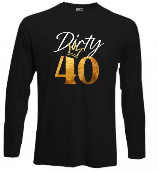 Лонгслив Dirty 40 golden Черный фото