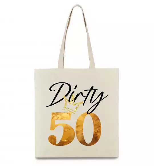 Еко-сумка Dirty 50 golden Бежевий фото