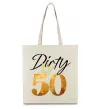 Еко-сумка Dirty 50 golden Бежевий фото