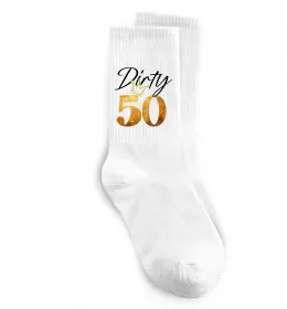 Шкарпетки 50 Birthday king Білий фото