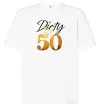 Футболка Оверсайз Dirty 50 golden Білий фото