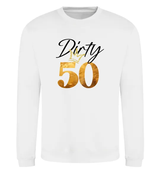 Свитшот Dirty 50 golden Белый фото