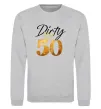 Свитшот Dirty 50 golden Серый меланж фото