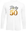 Лонгслив Dirty 50 golden Белый фото