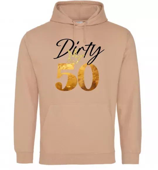 Жіноча толстовка (худі) Dirty 50 golden Пісочний фото