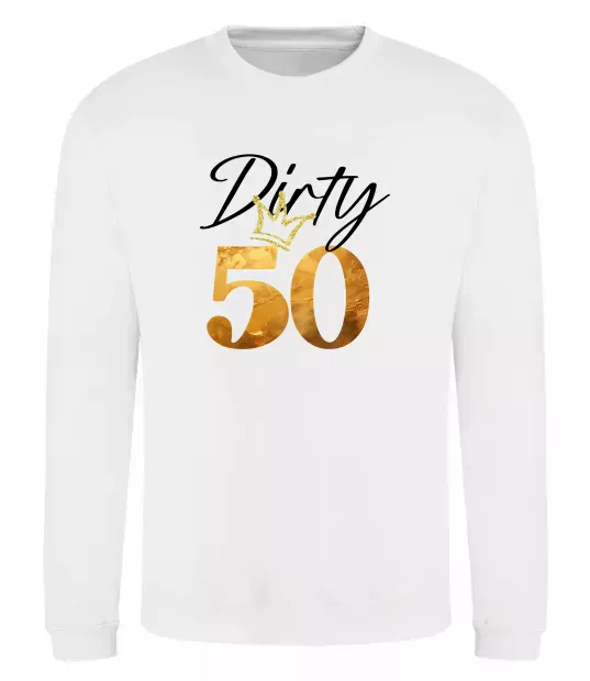 Світшот Dirty 50 golden Білий фото