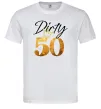 Чоловіча футболка Dirty 50 golden Білий фото