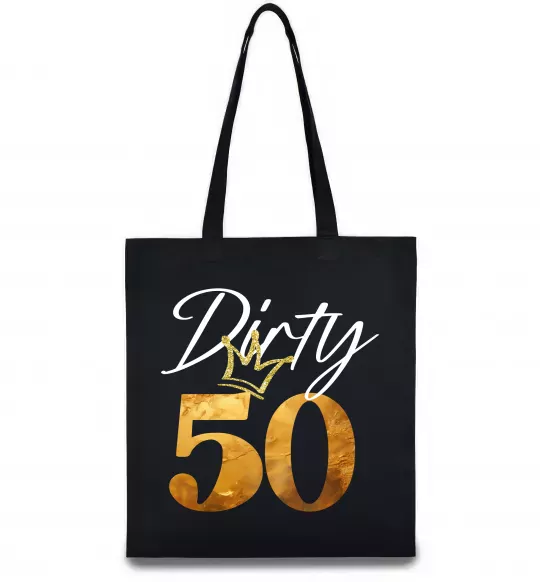 Еко-сумка Dirty 50 golden Чорний фото