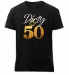 Чоловіча преміум футболка Dirty 50 golden Чорний фото