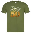 Чоловіча футболка Dirty 50 golden Оливковий фото