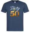Чоловіча футболка Dirty 50 golden Темно-синій фото