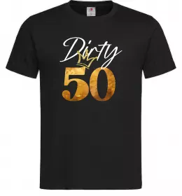 Мужская футболка Dirty 50 golden Черный фото
