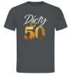 Чоловіча футболка Dirty 50 golden Графіт фото