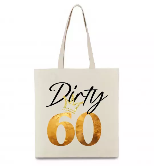 Эко-сумка Dirty 60 golden Бежевый фото