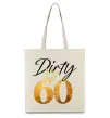 Эко-сумка Dirty 60 golden Бежевый фото