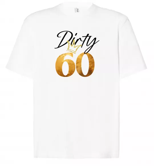 Футболка Оверсайз Dirty 60 golden Белый фото