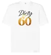 Футболка Оверсайз Dirty 60 golden Белый фото