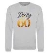 Свитшот Dirty 60 golden Серый меланж фото