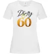 Женская футболка Dirty 60 golden Белый фото