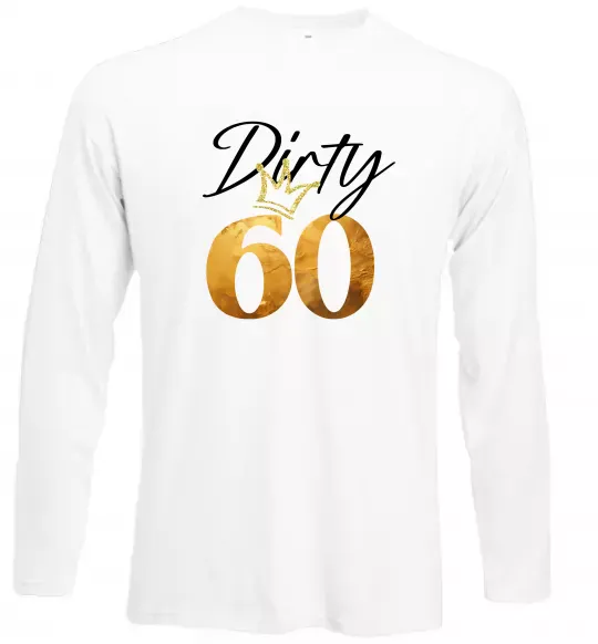 Лонгслив Dirty 60 golden Белый фото