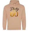Мужская толстовка (худи) Dirty 60 golden Песочный фото