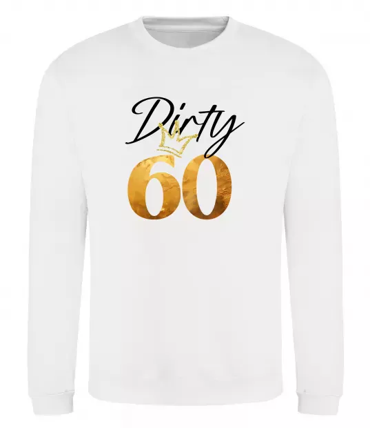 Світшот Dirty 60 golden Білий фото