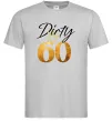 Мужская футболка Dirty 60 golden Серый фото