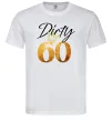 Мужская футболка Dirty 60 golden Белый фото