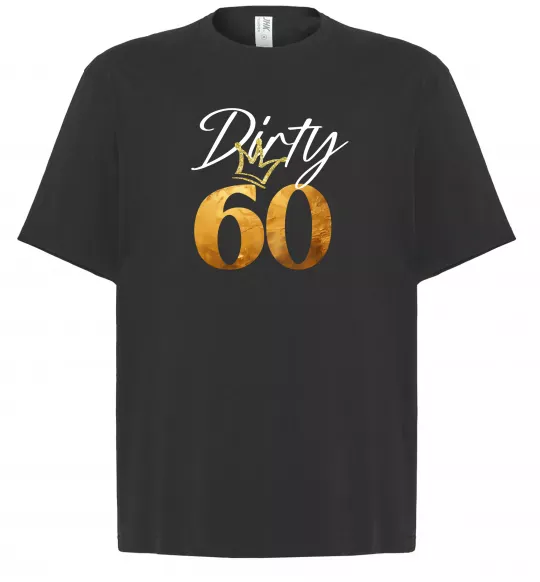 Футболка Оверсайз Dirty 60 golden Черный фото
