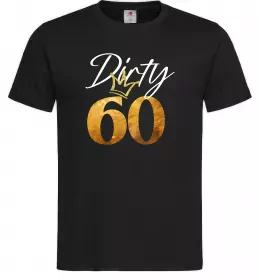 Мужская футболка Dirty 60 golden Черный фото