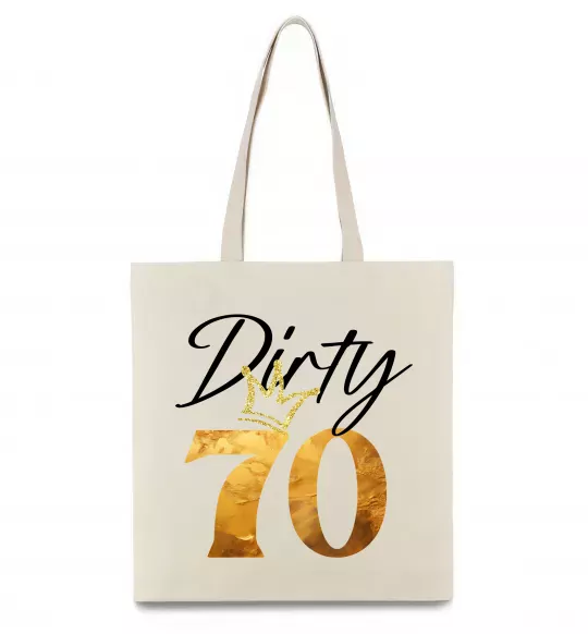 Эко-сумка Dirty 70 golden Бежевый фото