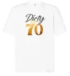 Футболка Оверсайз Dirty 70 golden Белый фото