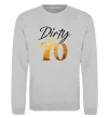 Свитшот Dirty 70 golden Серый меланж фото