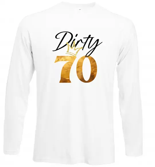 Лонгслив Dirty 70 golden Белый фото