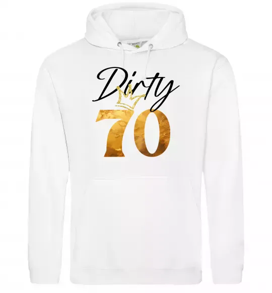 Чоловіча толстовка (худі) Dirty 70 golden Білий фото