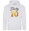 Чоловіча толстовка (худі) Dirty 70 golden Сірий меланж фото
