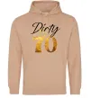 Женская толстовка (худи) Dirty 70 golden Песочный фото