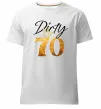 Чоловіча преміум футболка Dirty 70 golden Білий фото