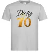 Мужская футболка Dirty 70 golden Серый фото