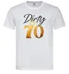 Мужская футболка Dirty 70 golden Белый фото