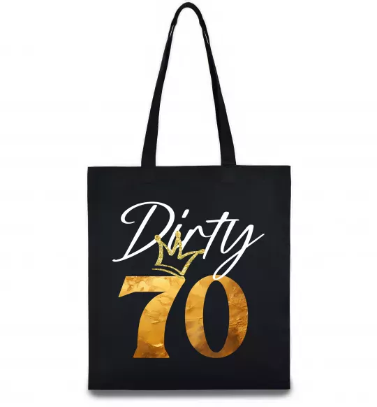 Эко-сумка Dirty 70 golden Черный фото
