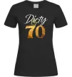 Женская футболка Dirty 70 golden Черный фото
