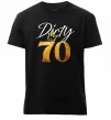 Чоловіча преміум футболка Dirty 70 golden Чорний фото