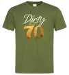Мужская футболка Dirty 70 golden Оливковый фото