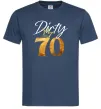 Мужская футболка Dirty 70 golden Темно-синий фото