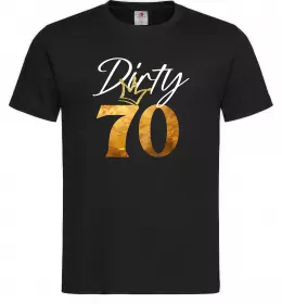 Мужская футболка Dirty 70 golden Черный фото