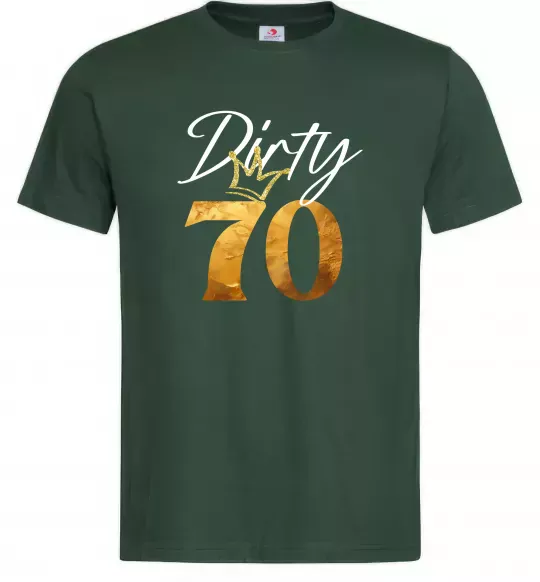 Мужская футболка Dirty 70 golden Темно-зеленый фото