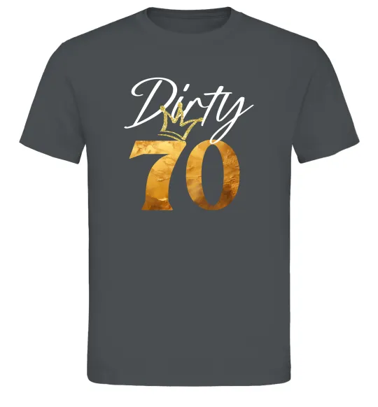 Мужская футболка Dirty 70 golden Графит фото