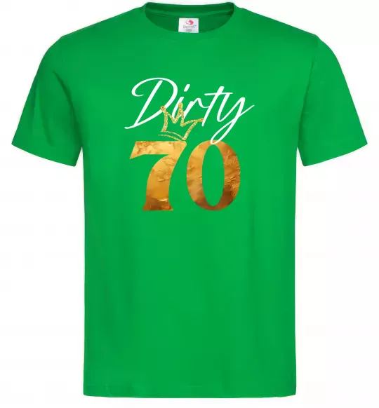 Мужская футболка Dirty 70 golden Зеленый фото